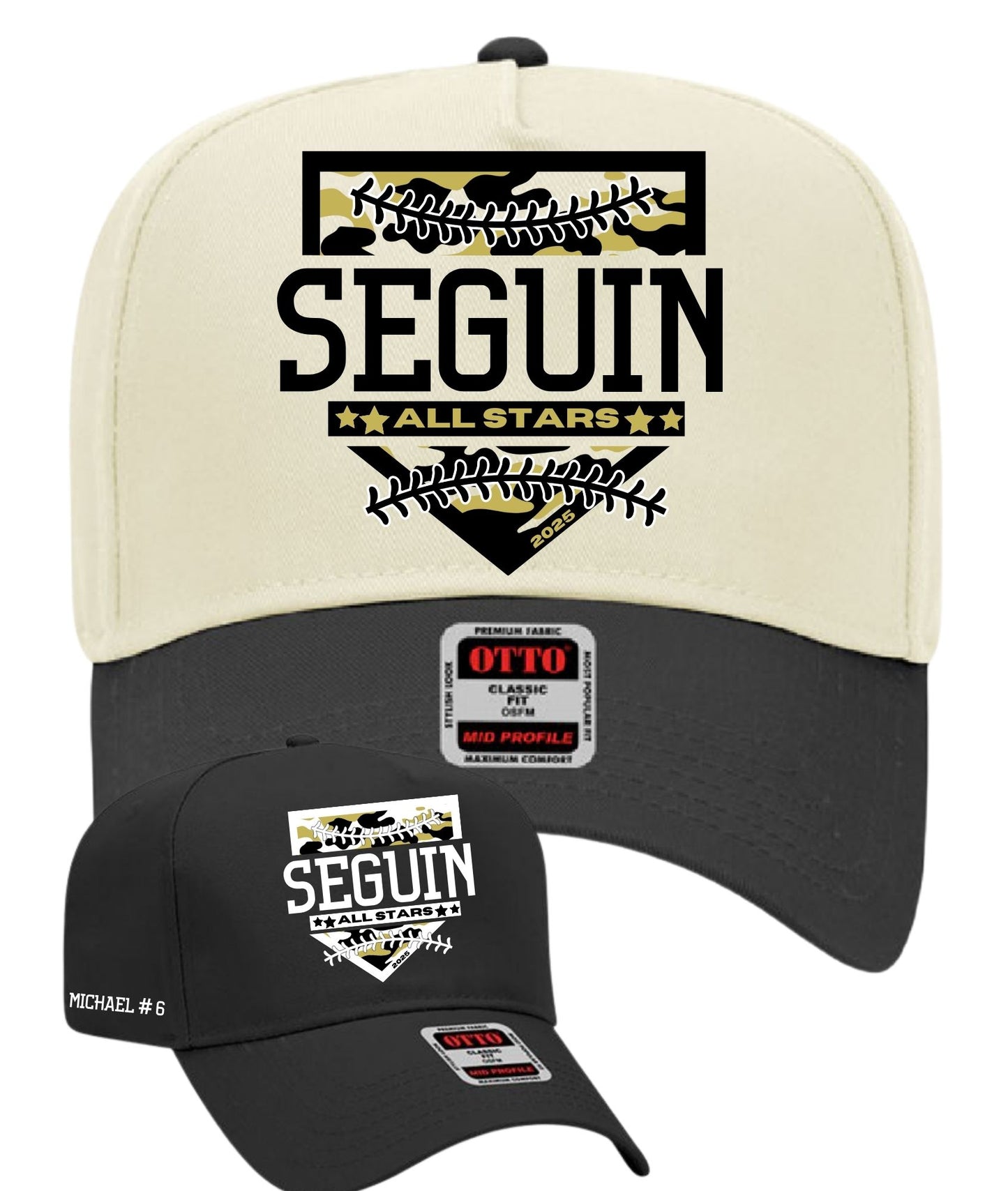 Seguin All Stars Camo Baseball Cap